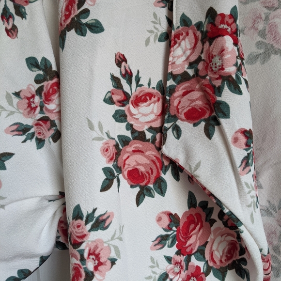 Floral open cardigan jacket - Picture 3 of 5